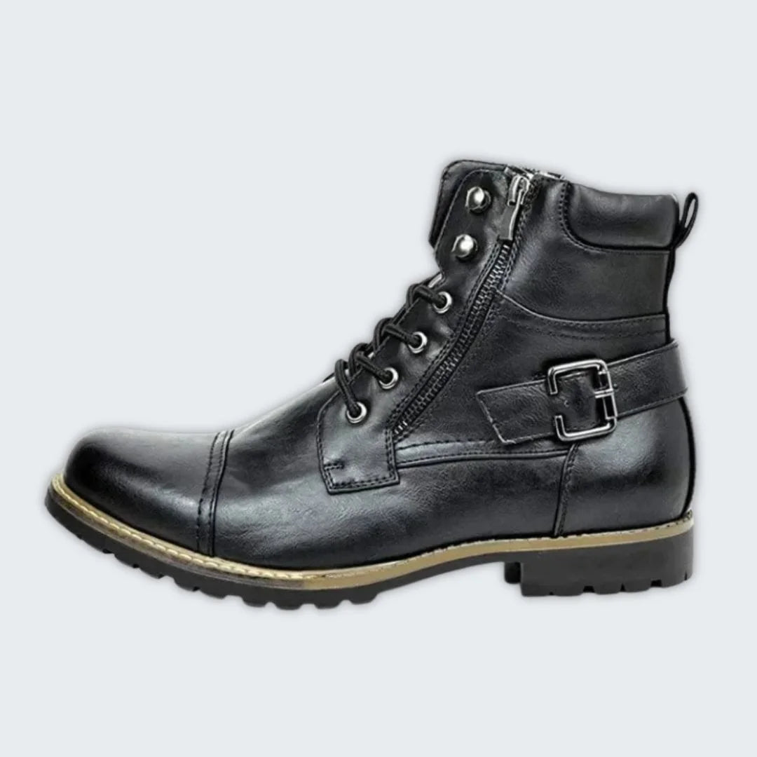 Windsor™ - Elegant Leather Boots with Laces