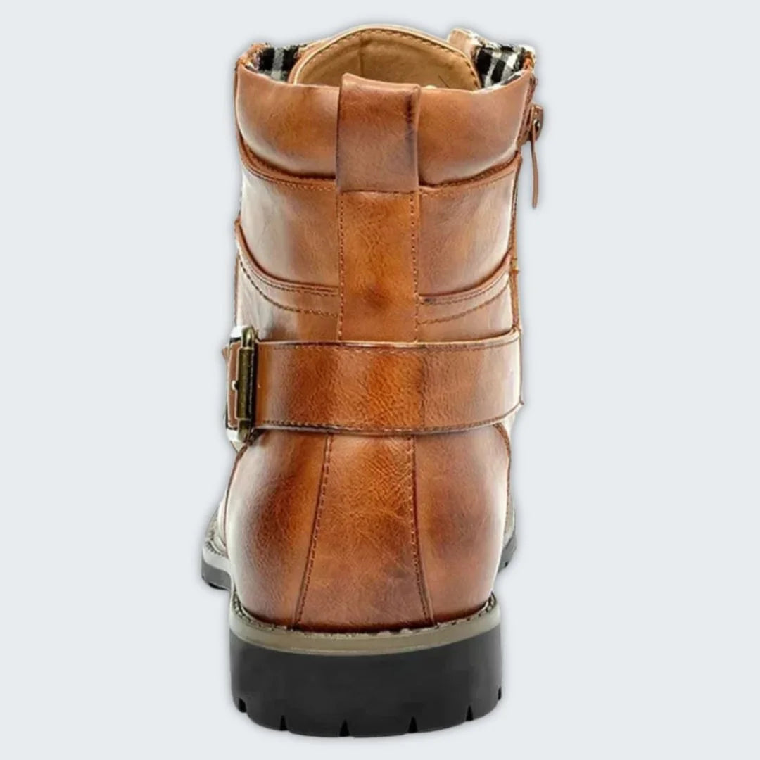 Windsor™ - Elegant Leather Boots with Laces