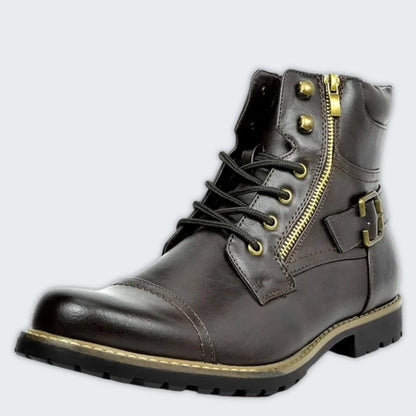 Windsor™ - Elegant Leather Boots with Laces