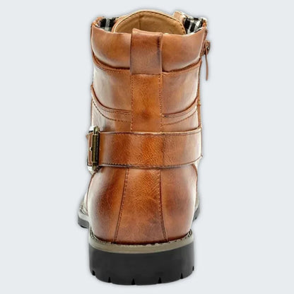 Windsor™ - Elegant Leather Boots with Laces