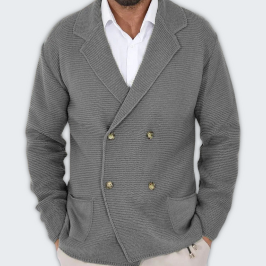 Jari™  Knitted Cardigan with Double Buttons