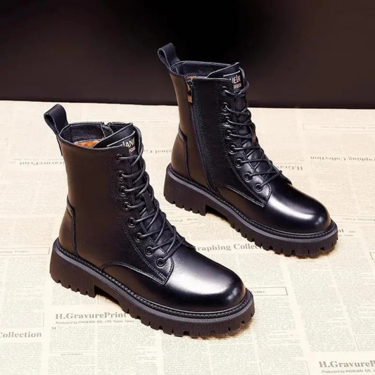 Angela™ - Lace-up boots with lined interior