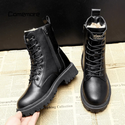 Angela™ - Lace-up boots with lined interior