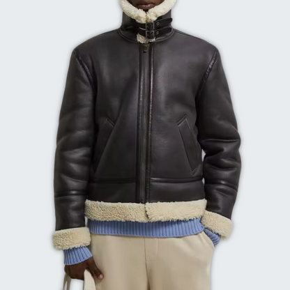Rocky - Premium Warm Leather Jacket for Men